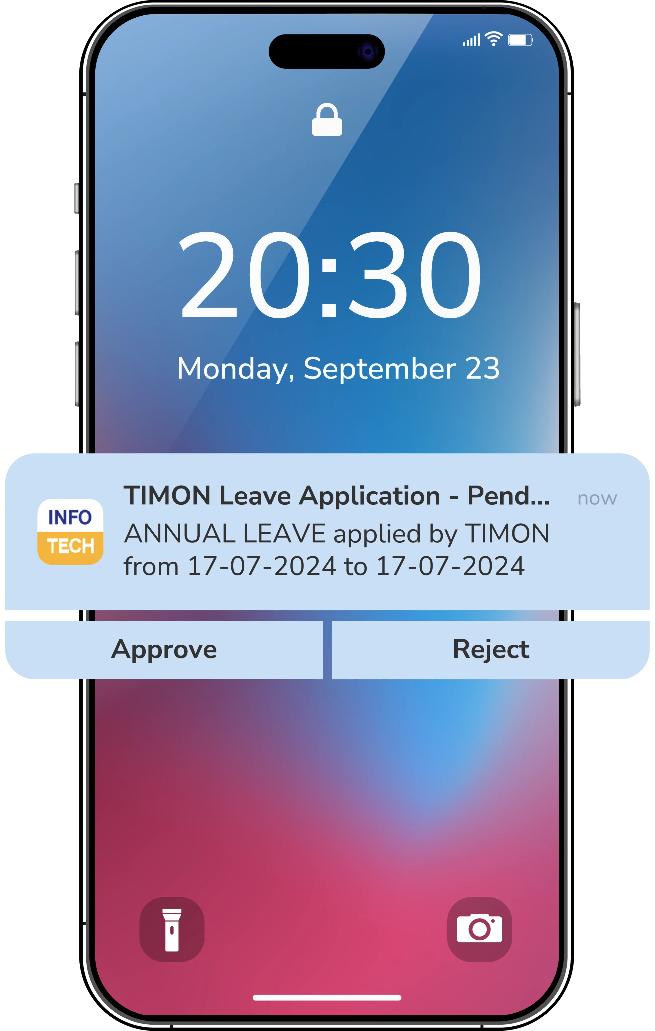 leave management system notifications